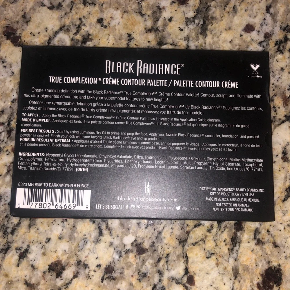 🔥 5/$50 BLACK RADIANCE True Complexion Creme Contour Palette